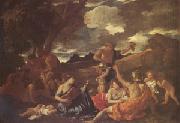 Nicolas Poussin The Andrians Known as the Great Bacchanal with Woman Playing a Lute (mk05) oil painting picture wholesale